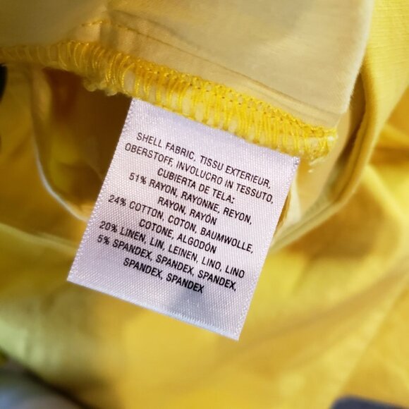 by‎ Anthropologie Pleated Tapered Trousers 2 Yellow Pants - Picture 11 of 11